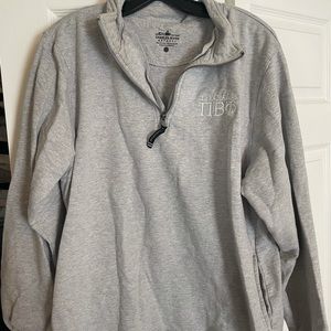 Charles river pi beta phi quarter zip grey large